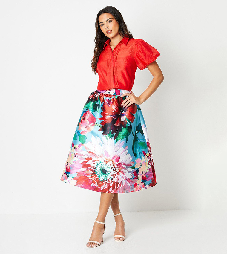 CITRUS POP SLEEVELESS PINTUCK CO ORD