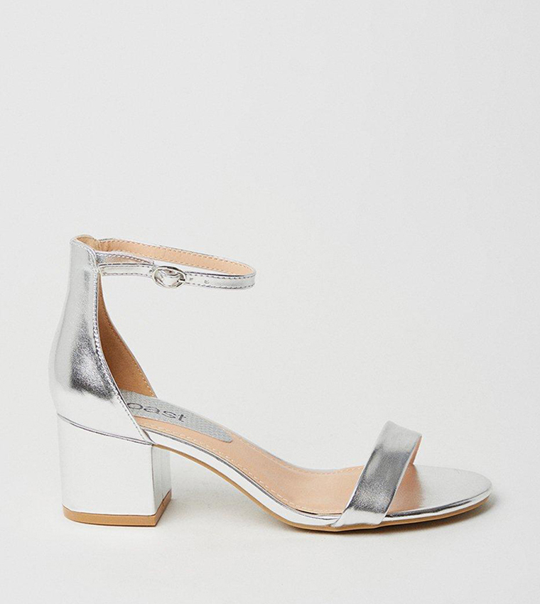 Thelma Ankle Strap Medium Block Heeled Sandals