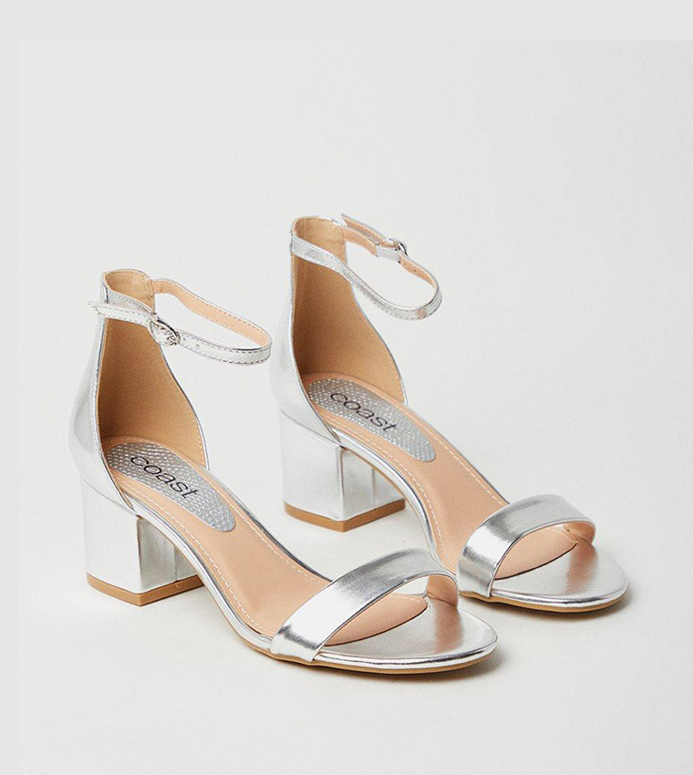 Thelma Ankle Strap Medium Block Heeled Sandals