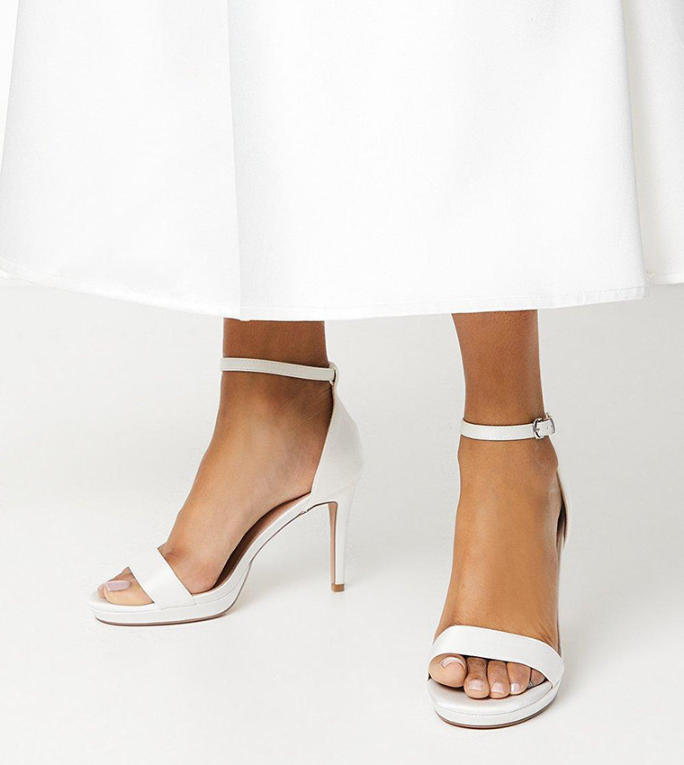 Talia Bridal Satin Platform Heel Sandals