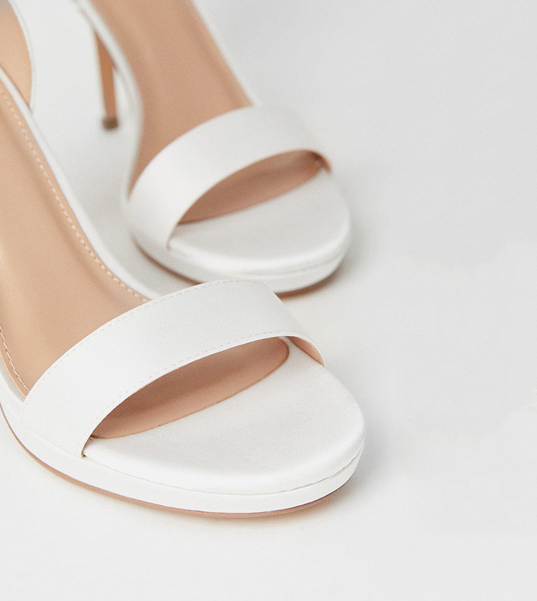 Talia Bridal Satin Platform Heel Sandals