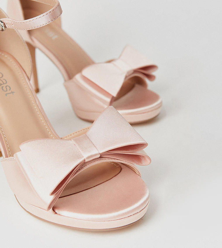 Tala Satin Structured Bow High Heel Sandals