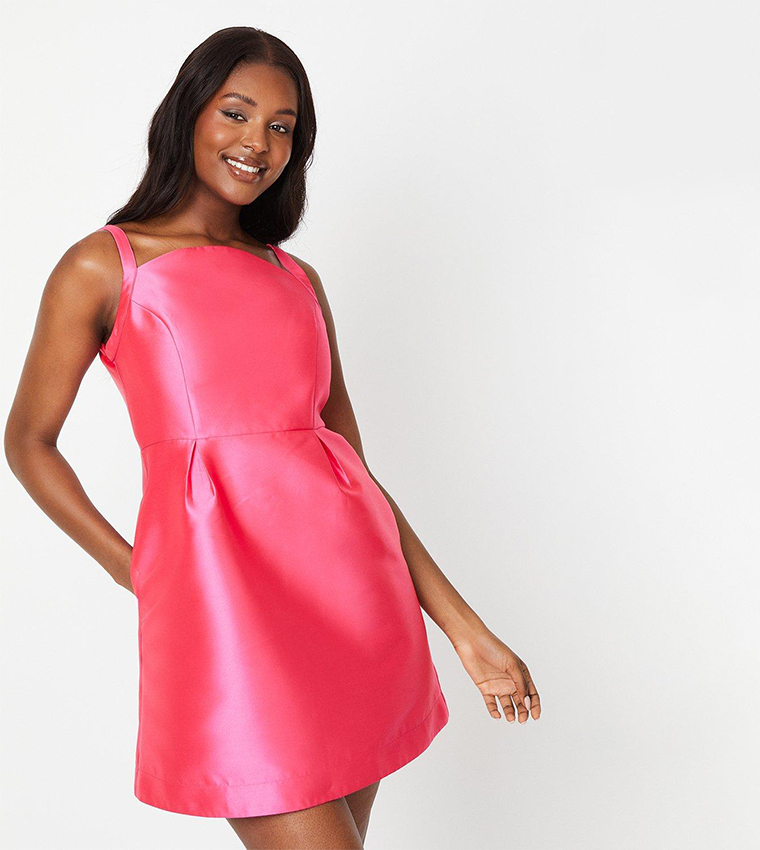 Buy Coast Low Back Twill Mini Dress In Pink 6thStreet Bahrain