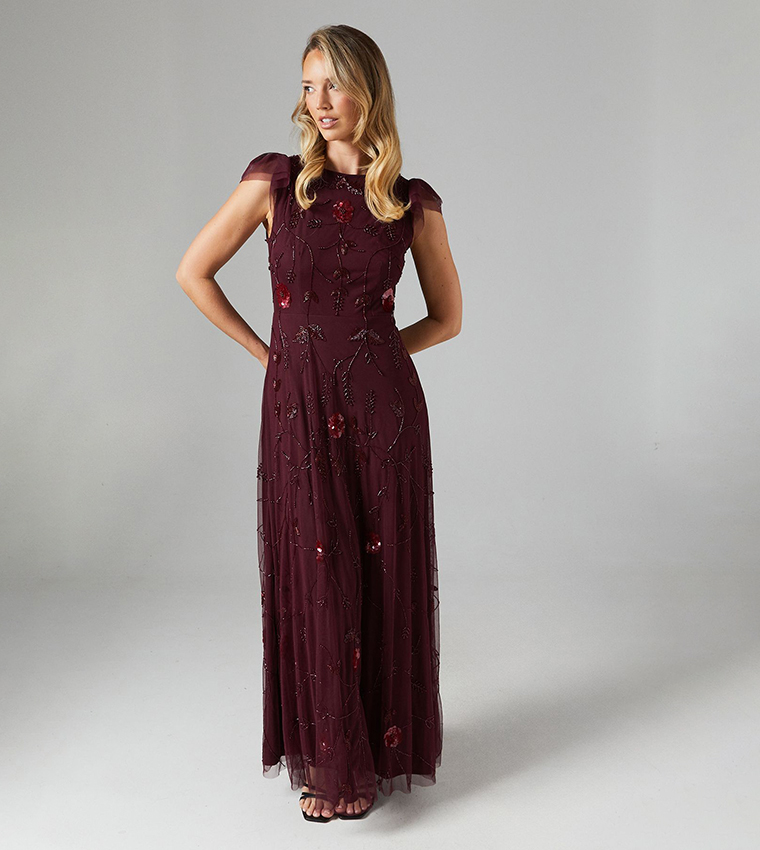 Burgundy coast dress online