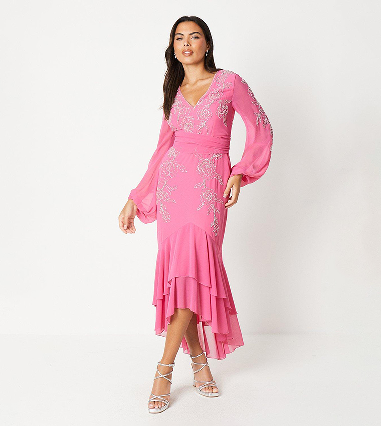 Coast pink maxi dress hotsell