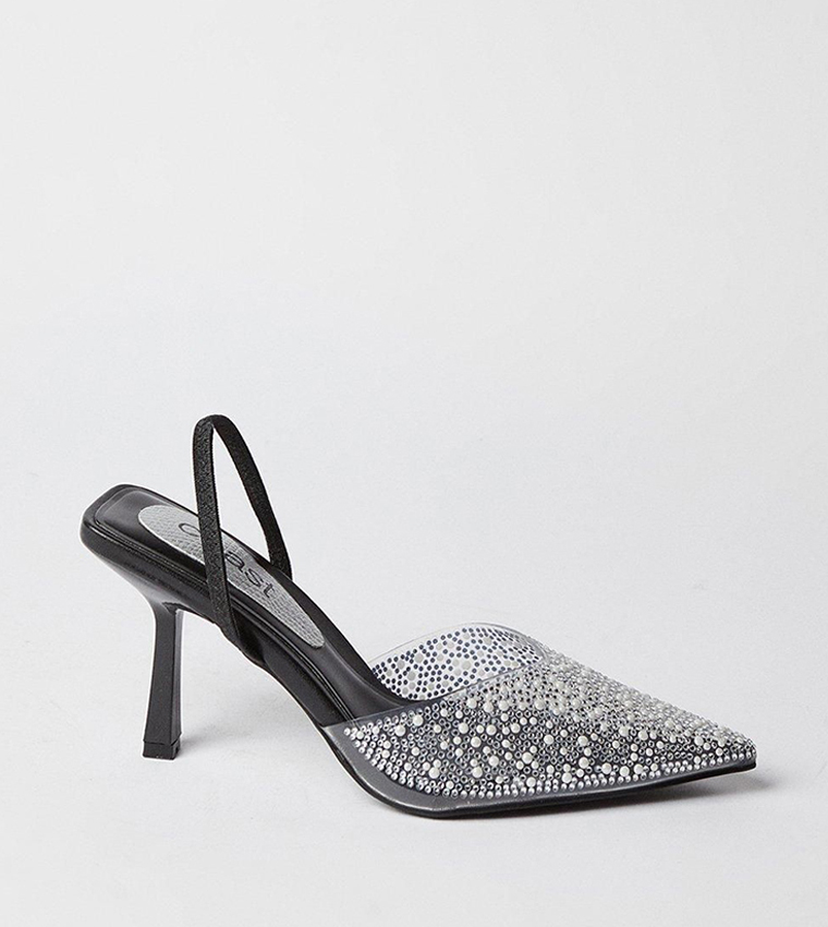 Tilly Diamante And Pearl Slingback Pumps