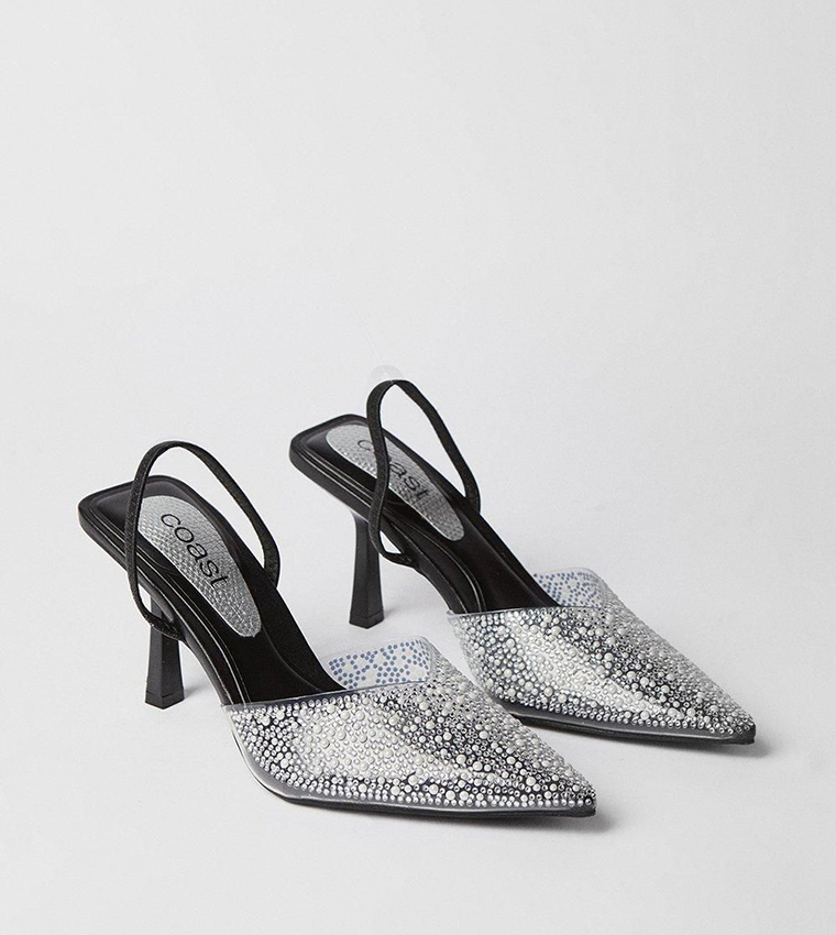 Tilly Diamante And Pearl Slingback Pumps