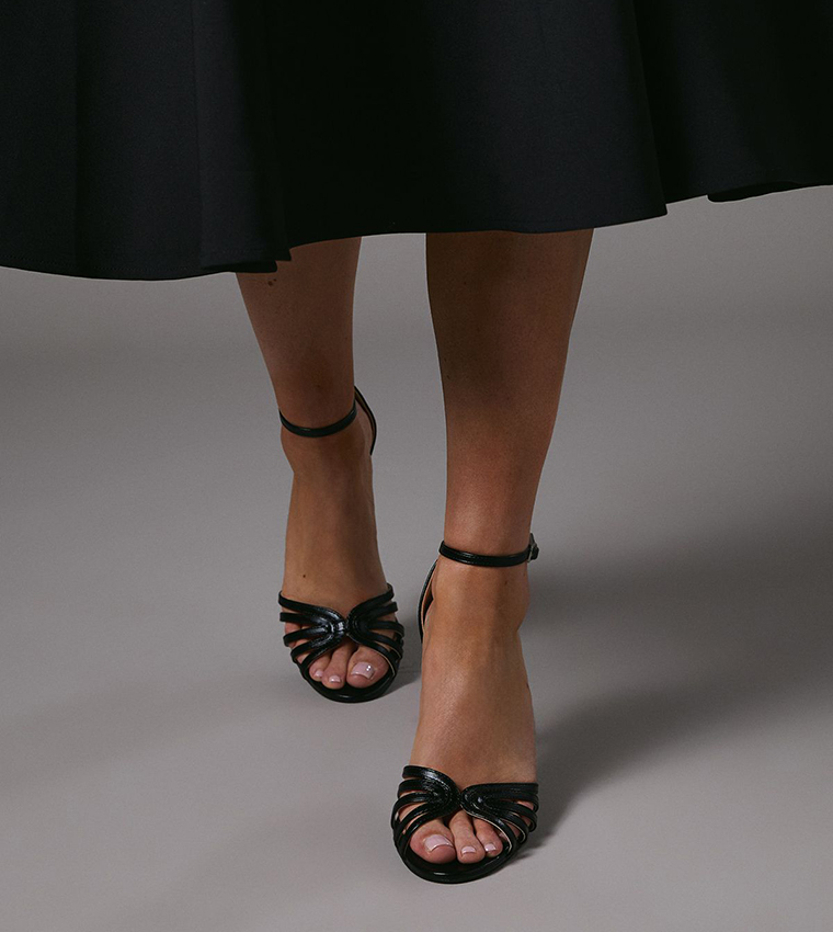 Tilda Lattice Front Heel Sandals