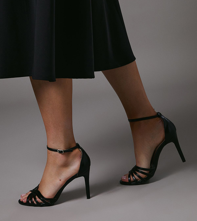 Tilda Lattice Front Heel Sandals