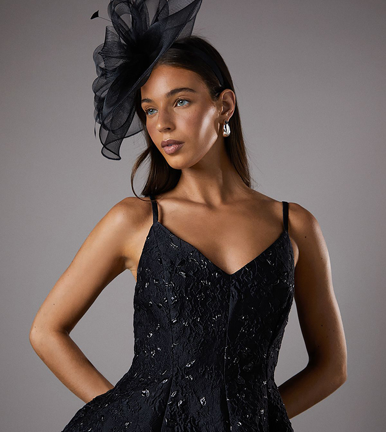 Structured Mesh Bow Flat Fascinator