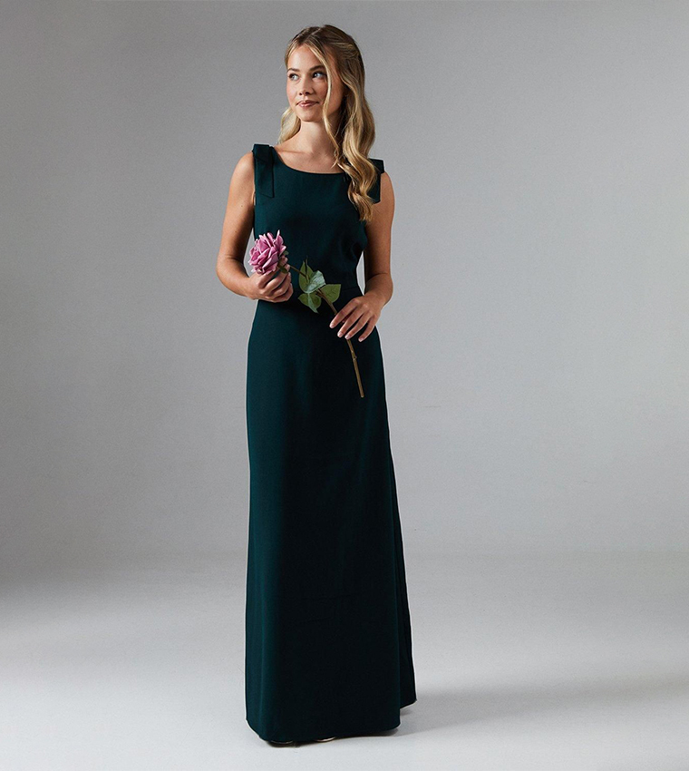 Teen Coast Tie Shoulder Bridesmaid Maxi Dress