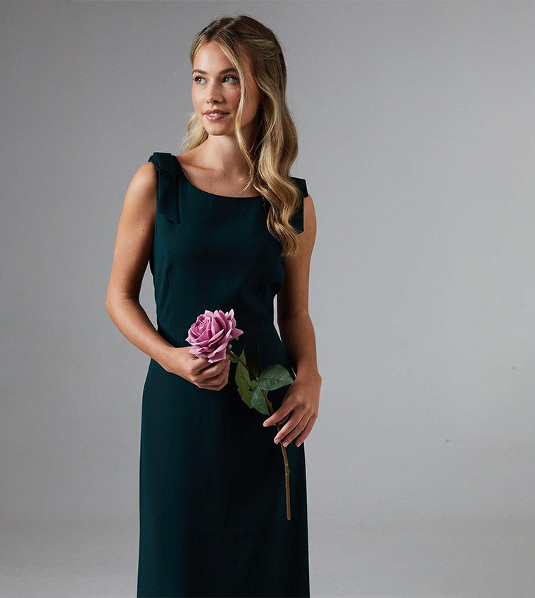 Teen Coast Tie Shoulder Bridesmaid Maxi Dress