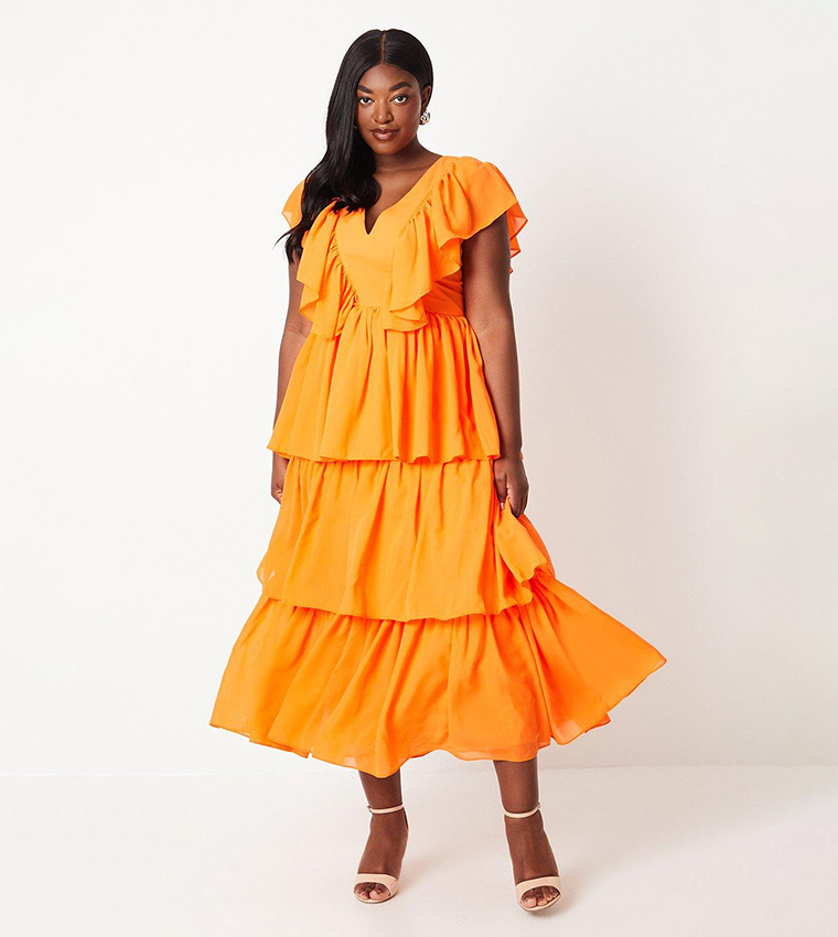 Coast orange dress best sale