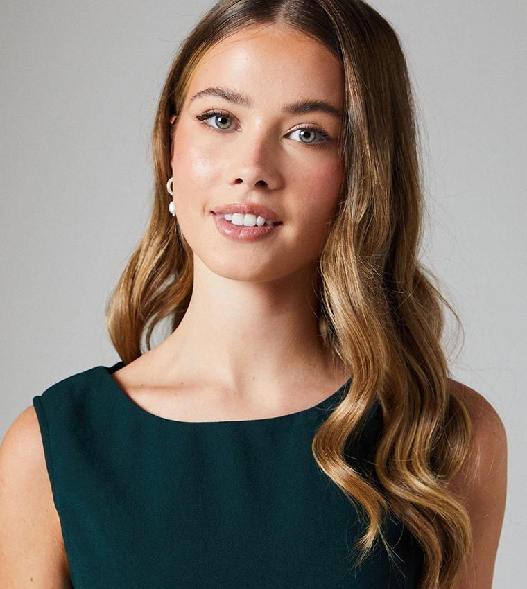 Teen Coast Cowl Back Satin Bridesmaid Maxi Dress