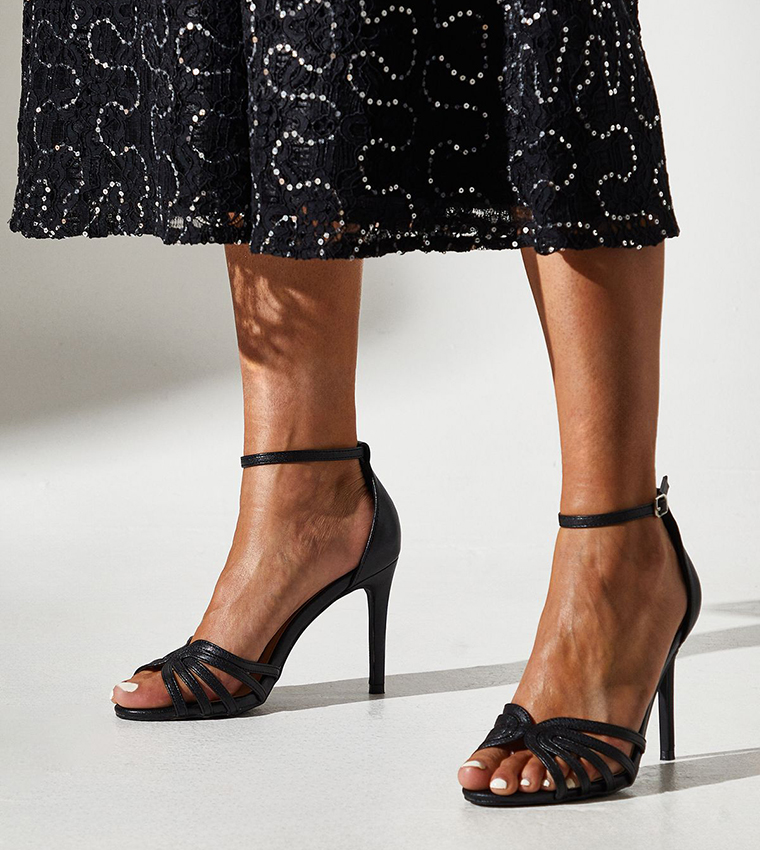 Tilda Lattice Front High Heeled Sandals