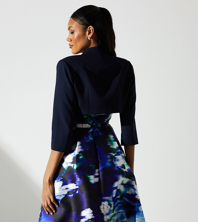 3/4 Sleeves Bolero Crop Blazer