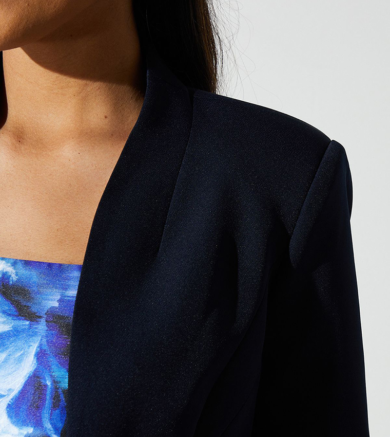 3/4 Sleeves Bolero Crop Blazer