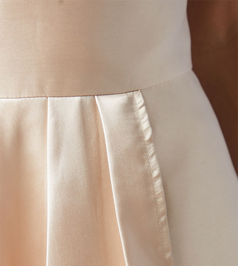 Plunge Waterfall Bridesmaids Maxi Dress