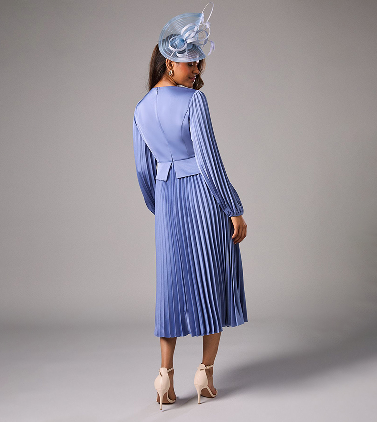 Petite Pleated Skirt Midi Dress