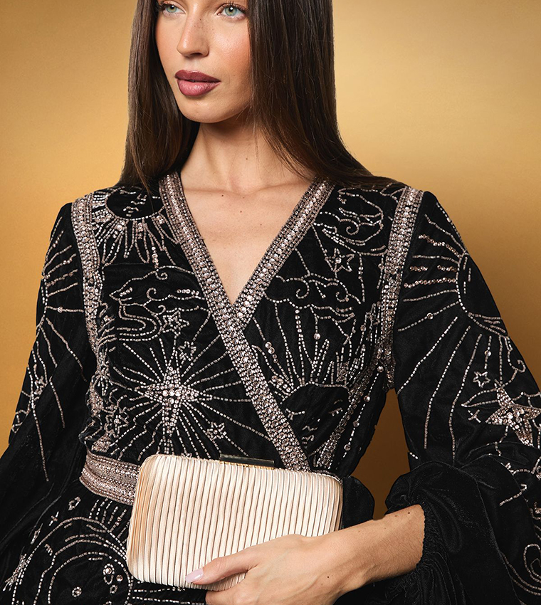 Brooke Satin Clutch Bag