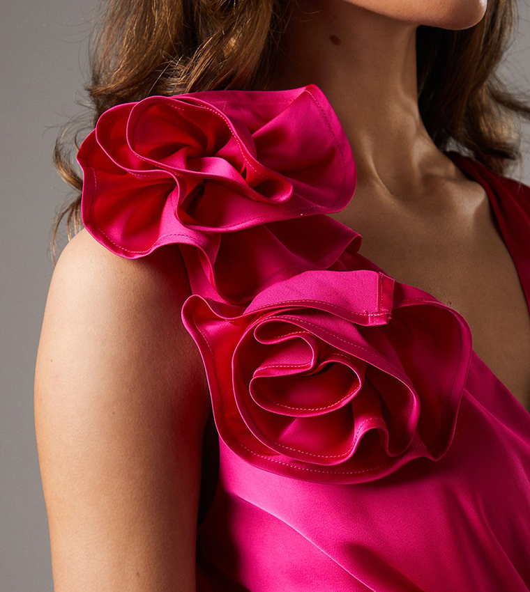 Corsage Cowl Back Jumpsuit
