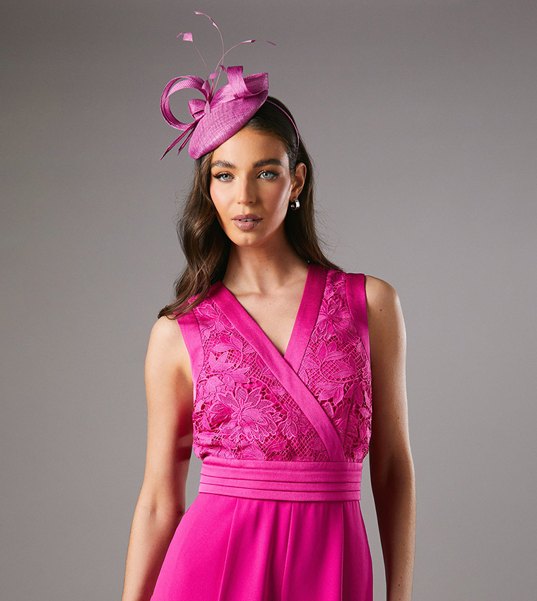 Disc Loop Detail Feather Fascinator