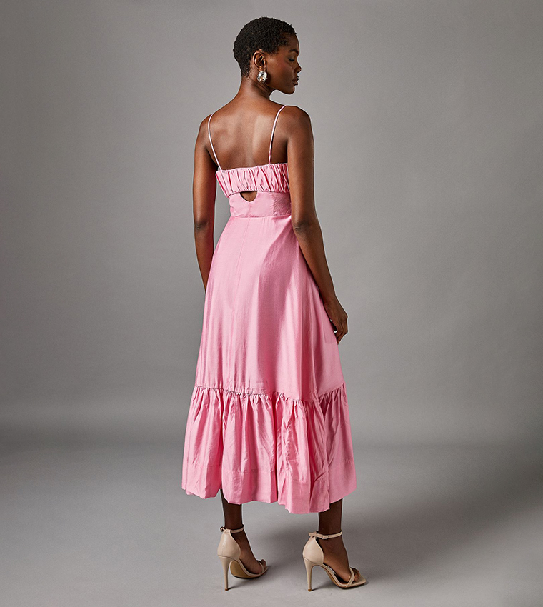 Cut Out Strappy Midaxi Dress