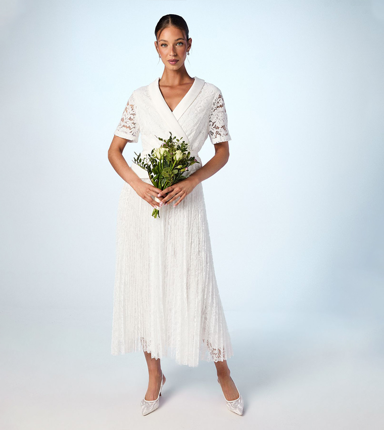 Lace Two In One Jacket Wedding Dress