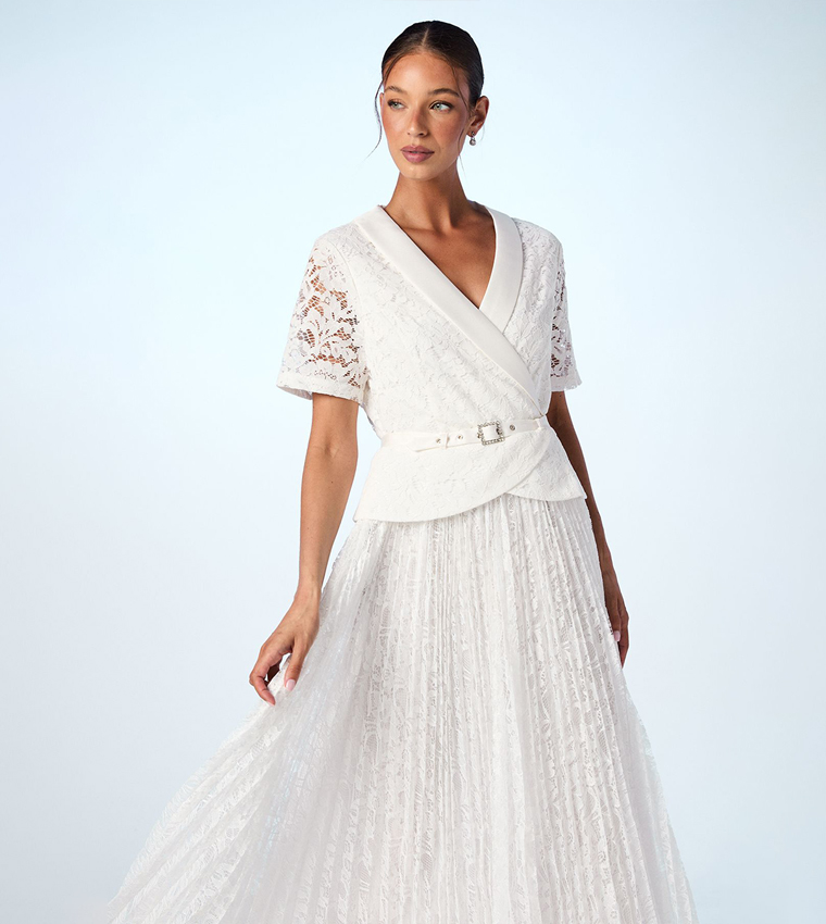 Lace Two In One Jacket Wedding Dress