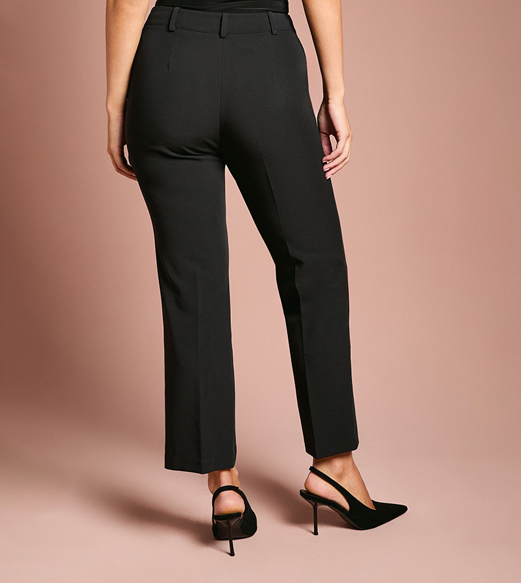 Solid Slim Fit Trousers