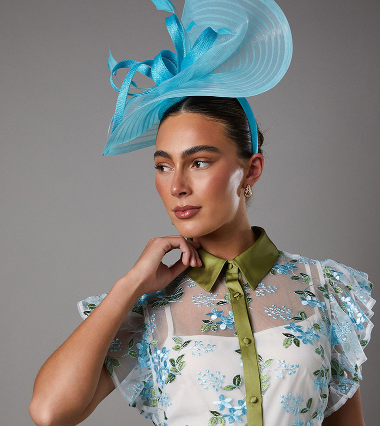 Embroidered Mesh Shirt Midi Dress