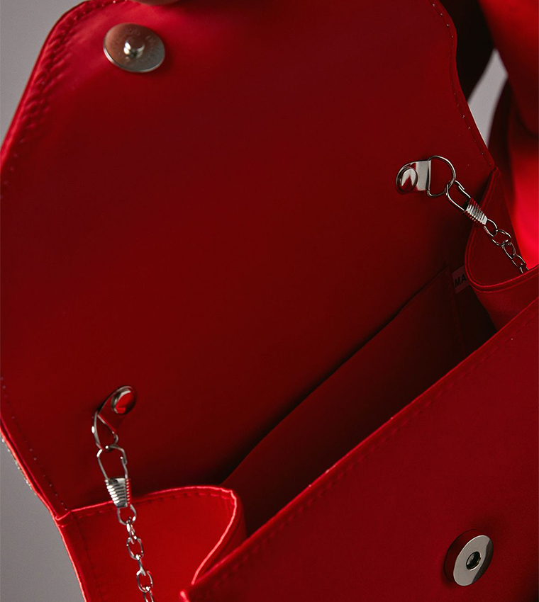 Angel Embellished Top Handle Bag