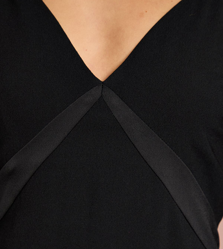 Solid Satin Strappy Maxi Bridesmaid Dress
