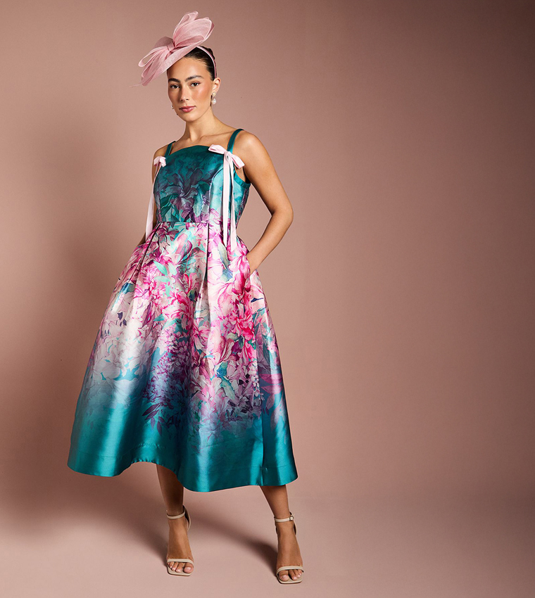 strapless open back dress John Lewis Autumnal Party Dress – Little Threads Collection main image 1