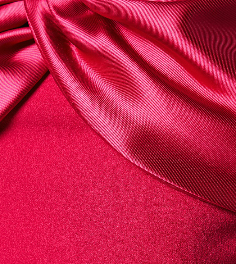 Satin Scuba Bridesmaids Maxi Dress