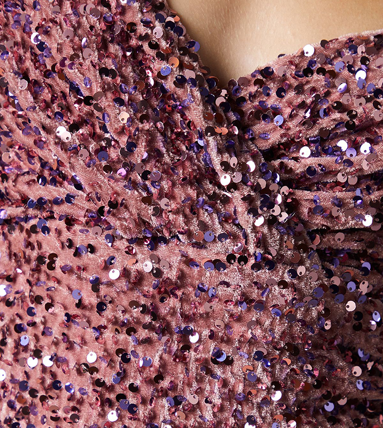 Bardot Velvet Sequin Maxi Dress