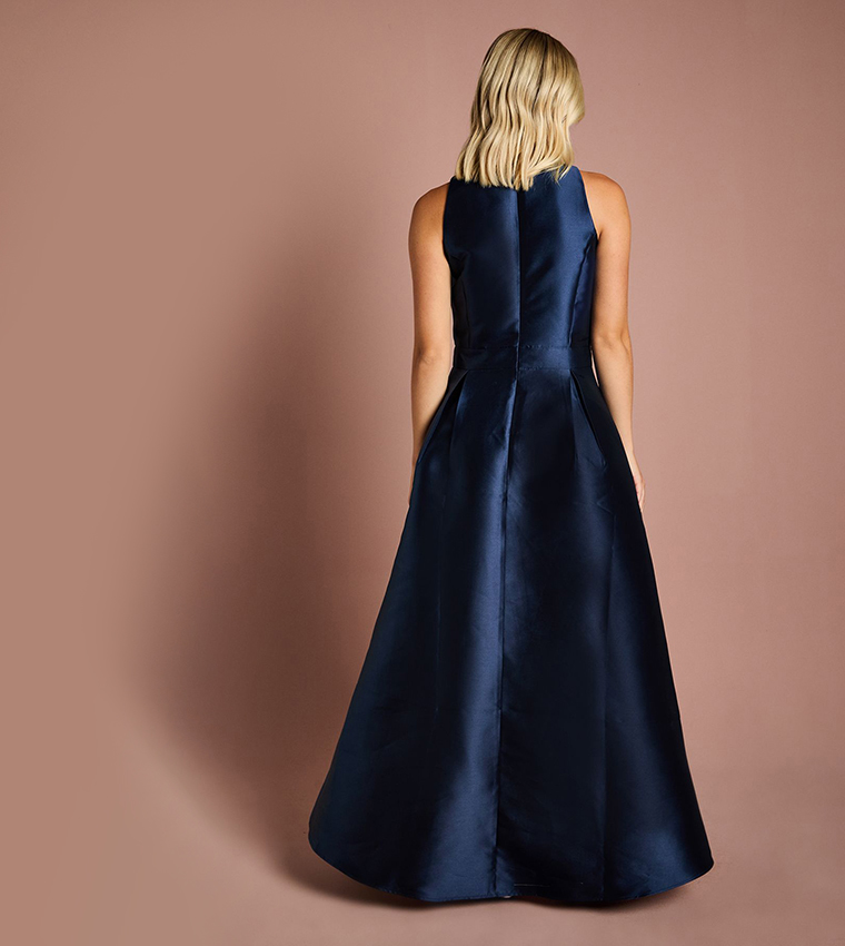 Teen Coast Twill Waterfall Bridesmaids Maxi Dress
