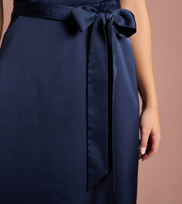 Teen Coast Flared Sleeves Bridesmaid Dress