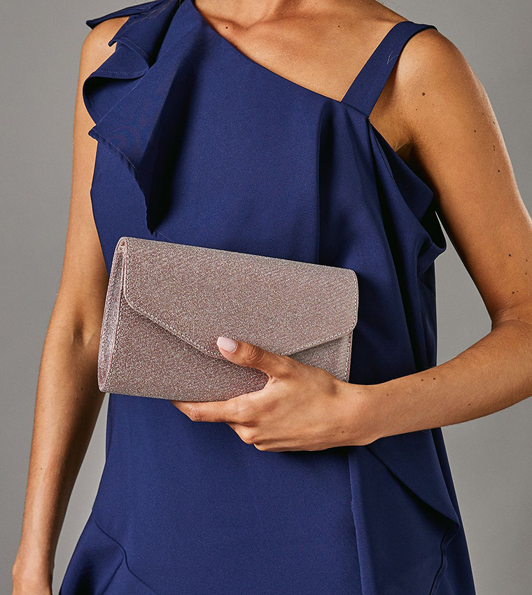 Acacia Glitter Soft Clutch Bag