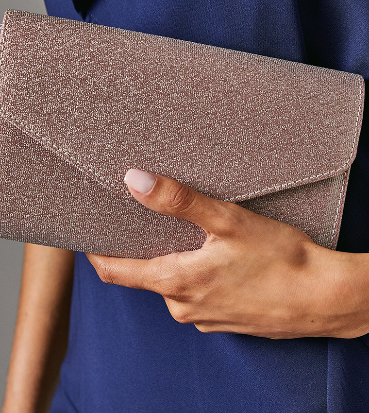 Acacia Glitter Soft Clutch Bag