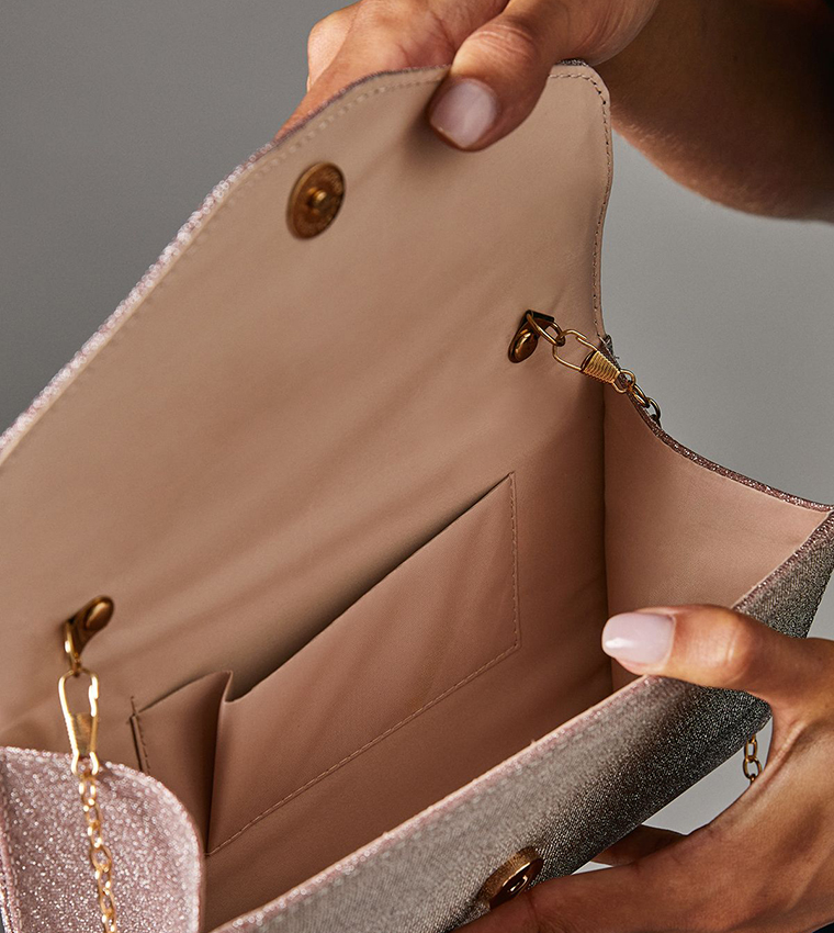 Acacia Glitter Soft Clutch Bag