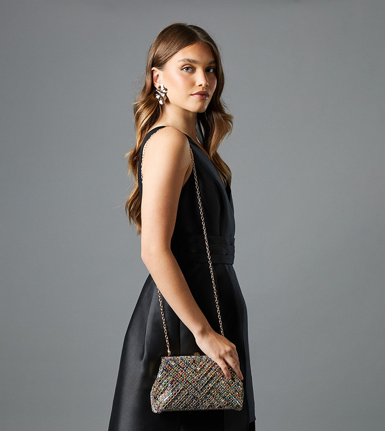 Bay Diamante Clutch Bag