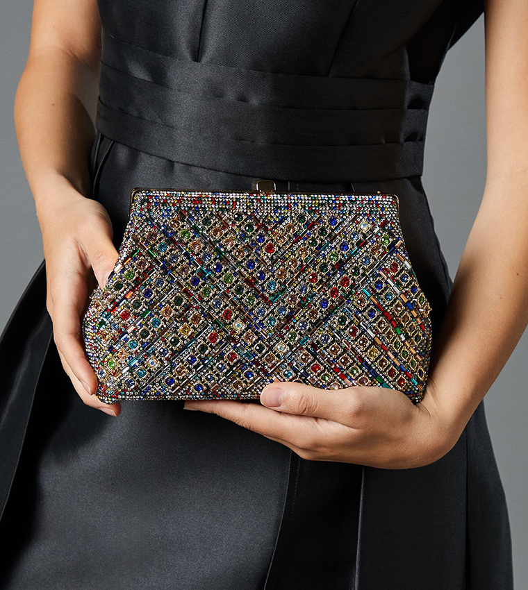 Bay Diamante Clutch Bag