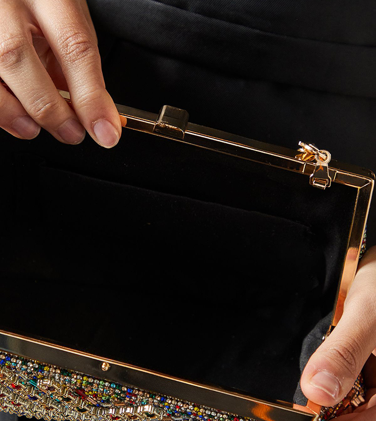 Bay Diamante Clutch Bag