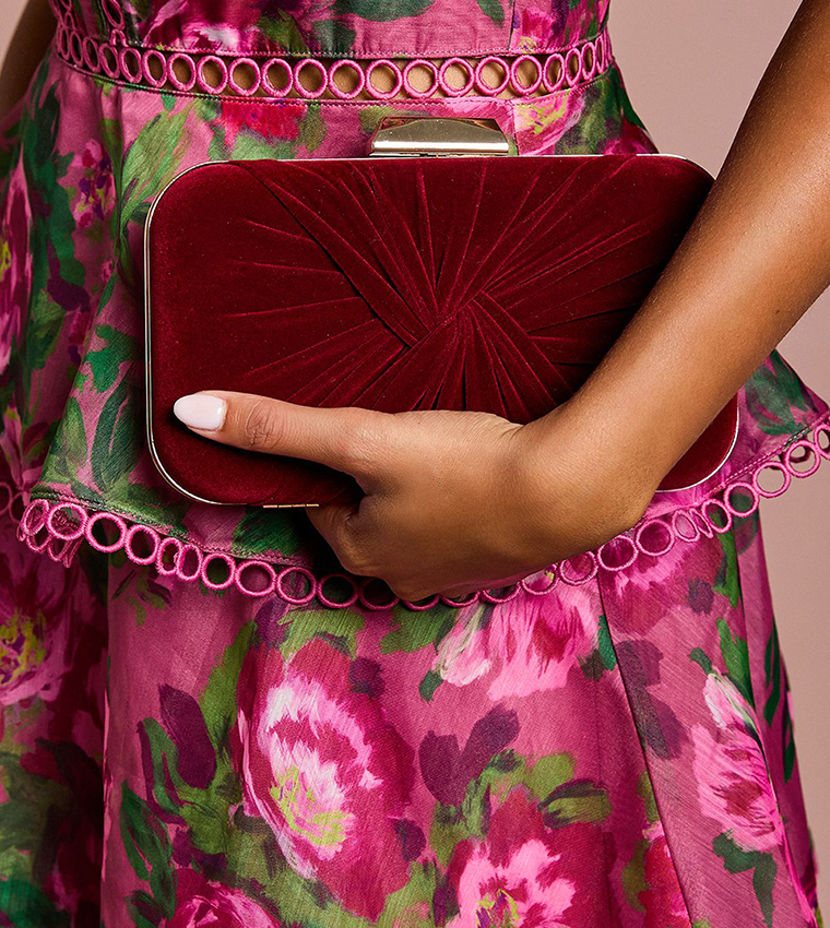 Velvet Clutch Bag