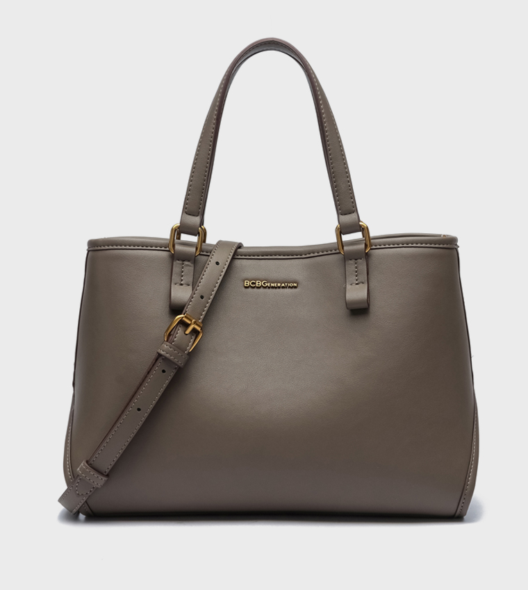 Textured Satchel Bag