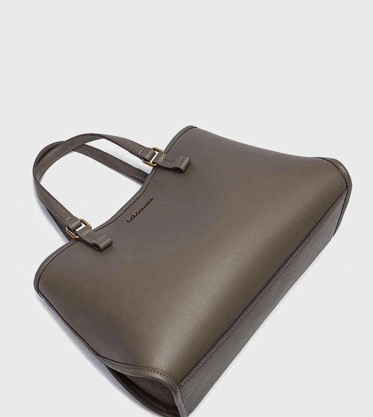 Textured Satchel Bag