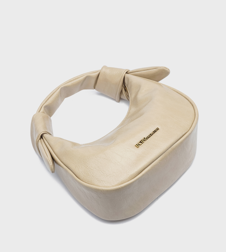 Textured Crescent Handheld Bag