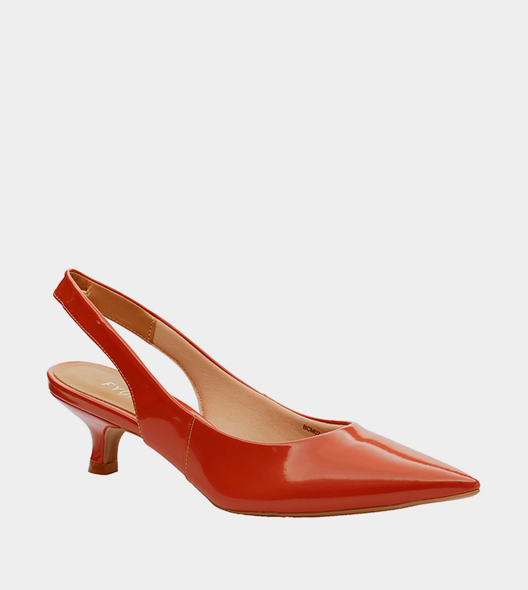 Orange hotsell pointy shoes