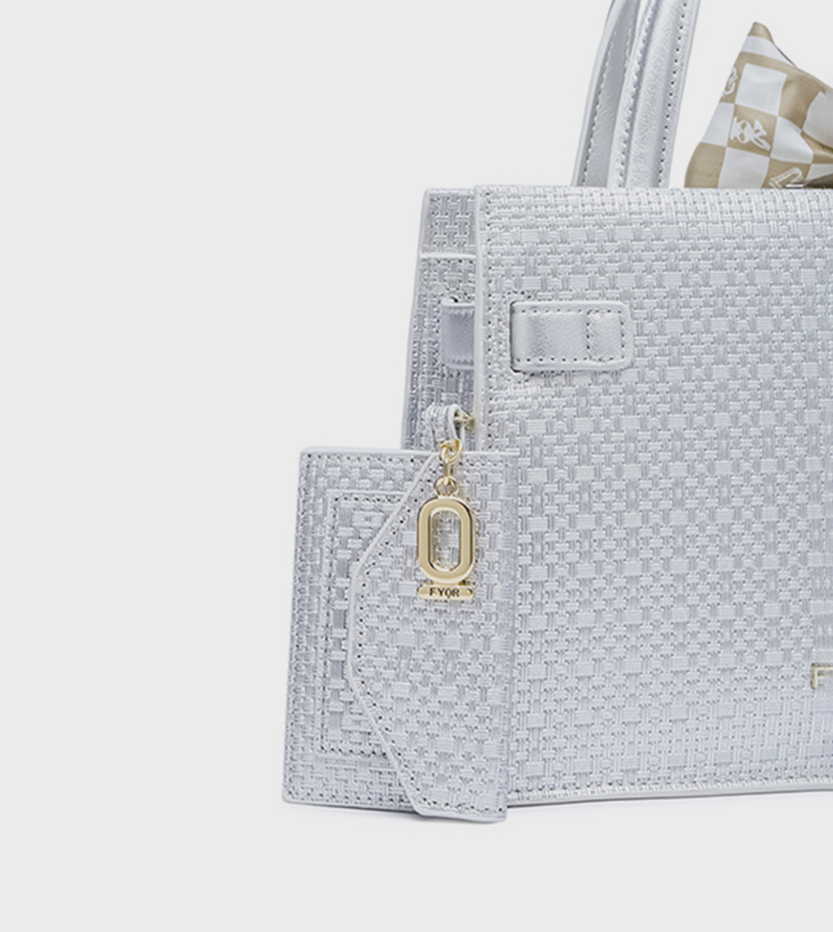 Scarf Detail Satchel Bag 